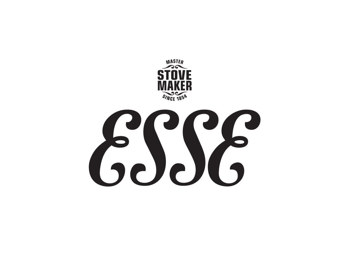 esse master stove makers logo and script logo