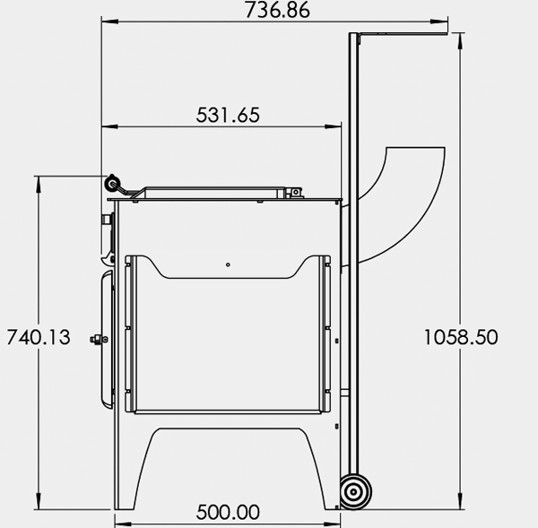 esse garden stove dimensions side view new