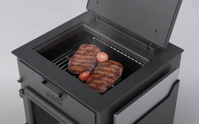 esse garden stove with pizza oven shelf rack